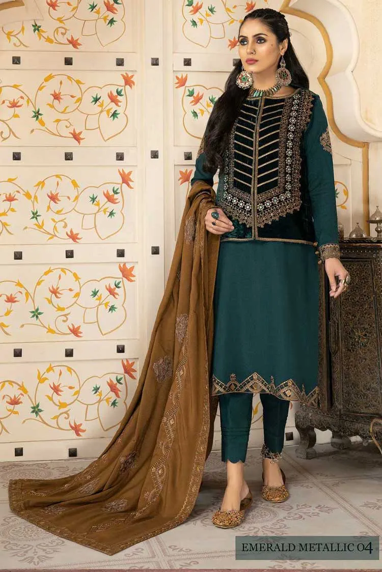 04 Emerald Metallic Dans Le Imperial Winter Shawl Series Vol 3 2022