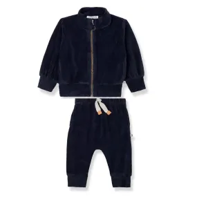 1   IN THE NAVY GANNA JON ZIP JACKET VELOUR SET