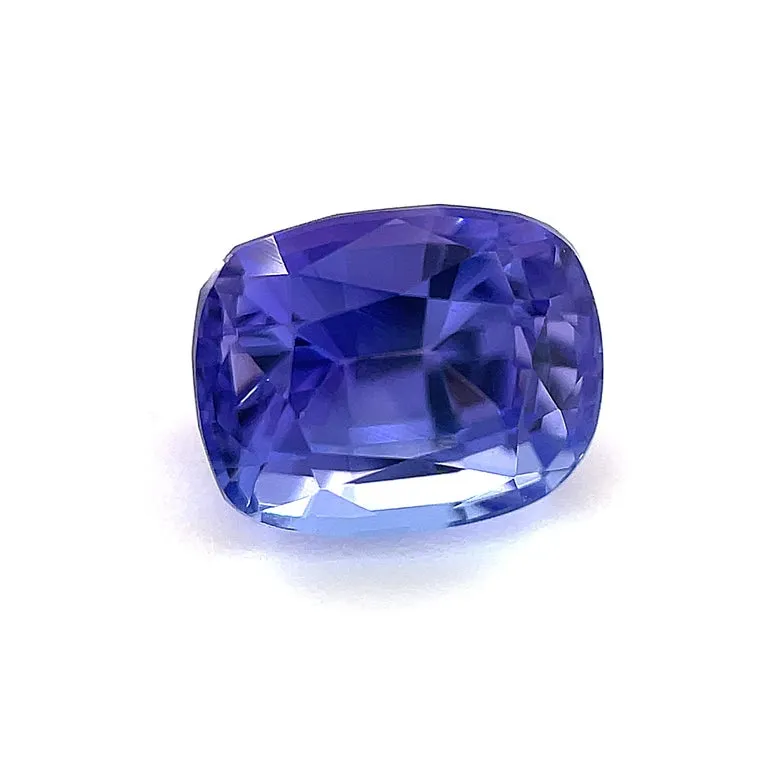 1.17 Carat Unset Loose Unmounted Cushion Shaped Tanzanite Gemstone