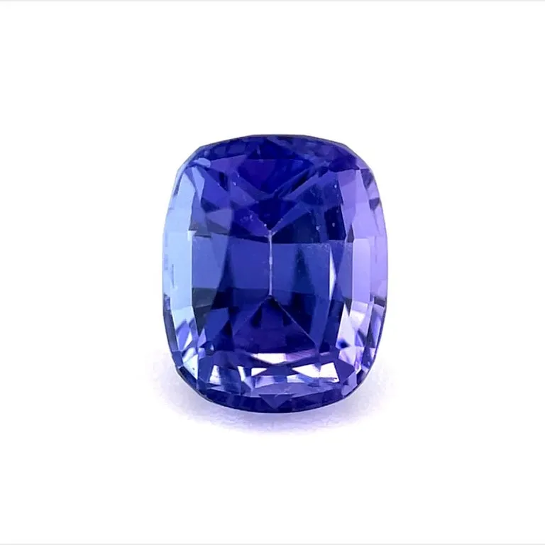 1.17 Carat Unset Loose Unmounted Cushion Shaped Tanzanite Gemstone