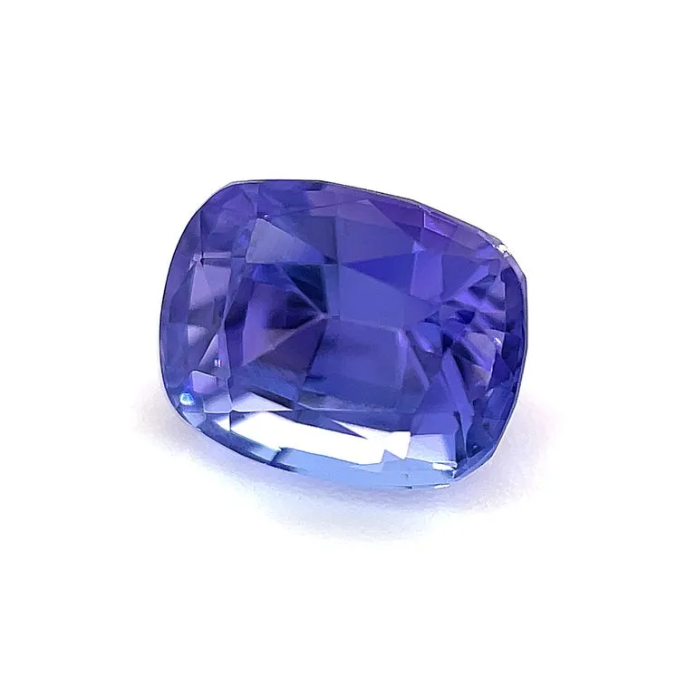 1.17 Carat Unset Loose Unmounted Cushion Shaped Tanzanite Gemstone