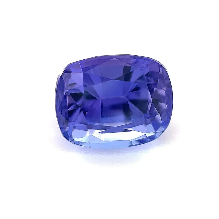 1.17 Carat Unset Loose Unmounted Cushion Shaped Tanzanite Gemstone