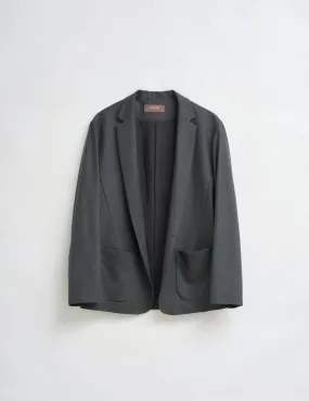 68JKT02 COMPRESS WOOL KNIT JACKET