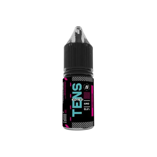 6mg Tens 50/50 10ml (50VG/50PG) - (Full Box) Pack Of 10