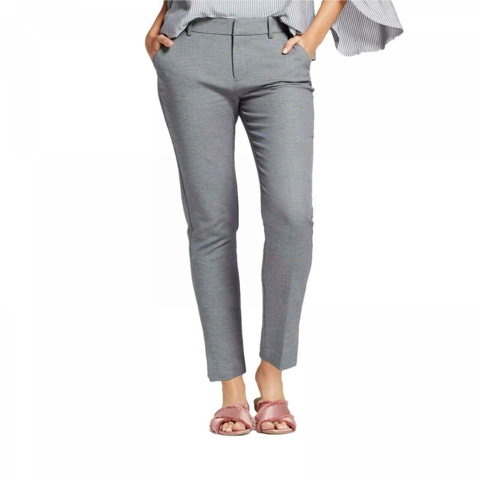 A New Day Women's Straight Leg Slim Ankle Dress Pants