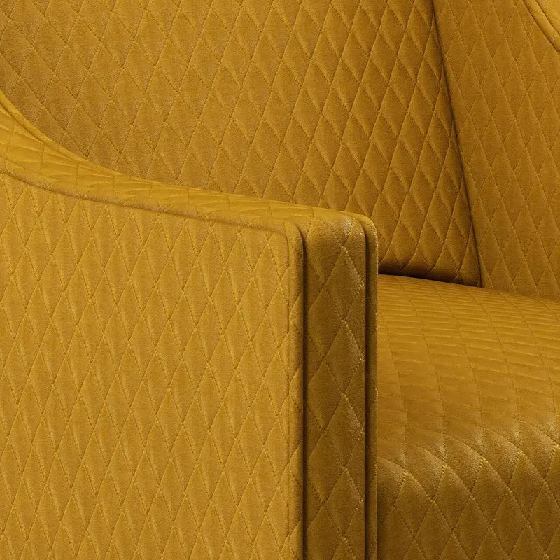 Acute Fabric in Brass Gold