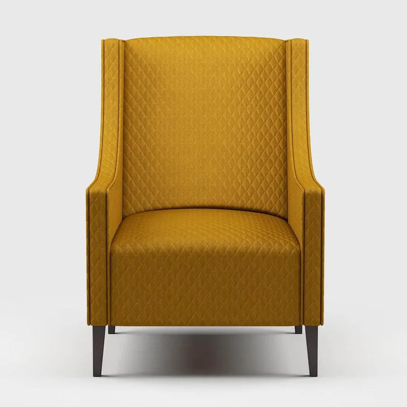 Acute Fabric in Brass Gold