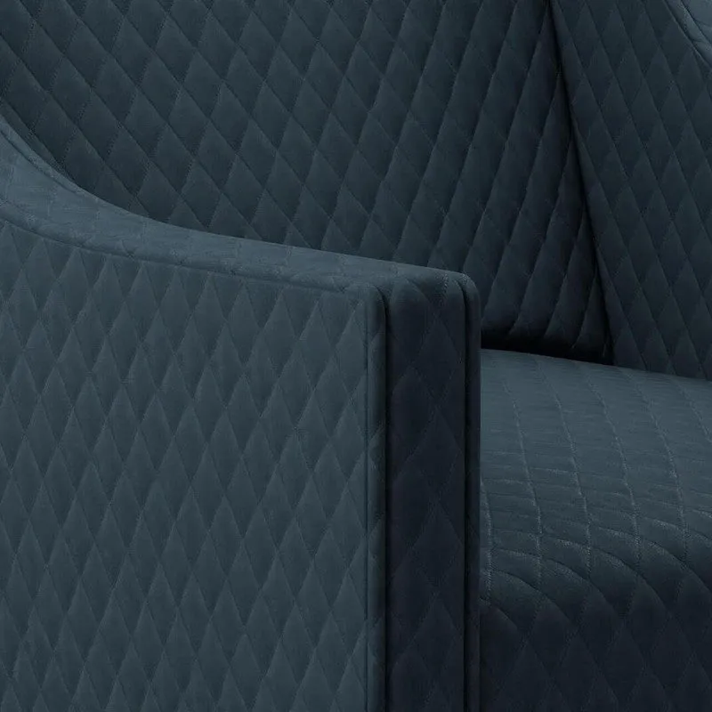 Acute Fabric in Steel Blue