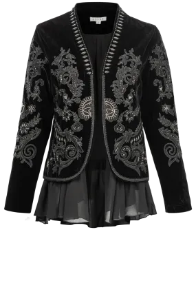 Adore Velvet Embroidered Jacket