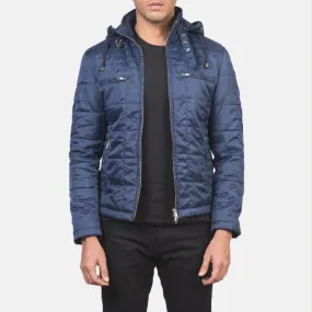 Alps Quilted Blue Windbreaker Jacket