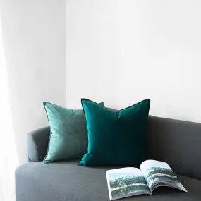 Anais Velvet Plain Throw Cushions