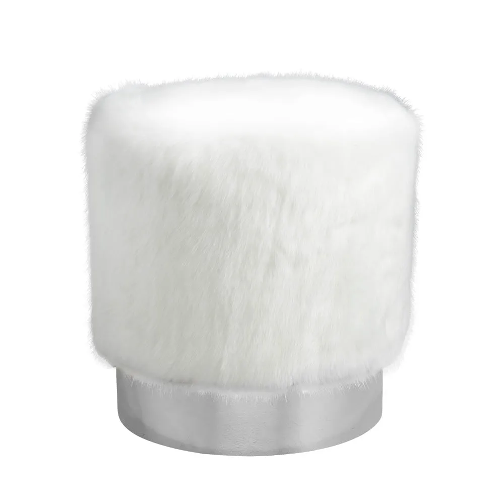 Aria Silver Ottoman