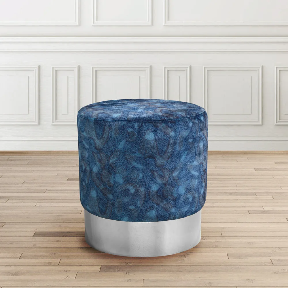 Aria Silver Ottoman