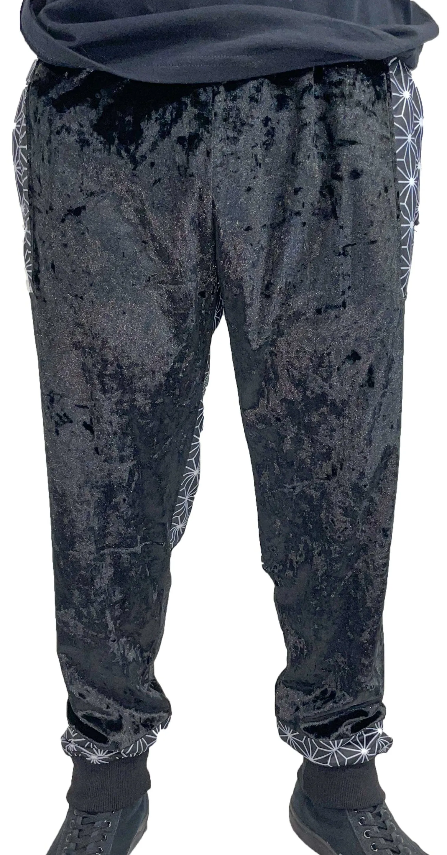 Asanoha Keme - CRUSHED VELVET - Joggers