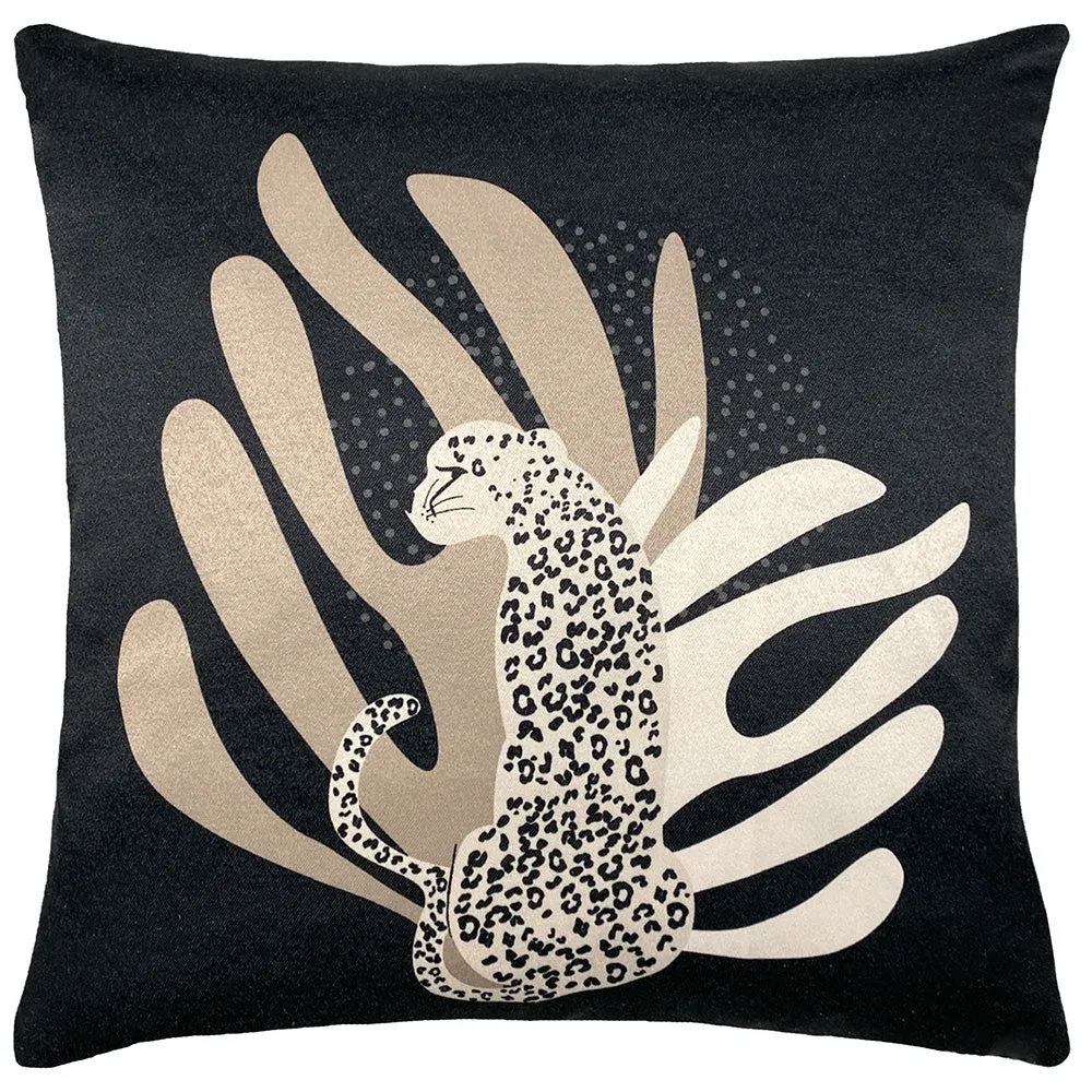 Aurora Leopard Cushion Black/Blush