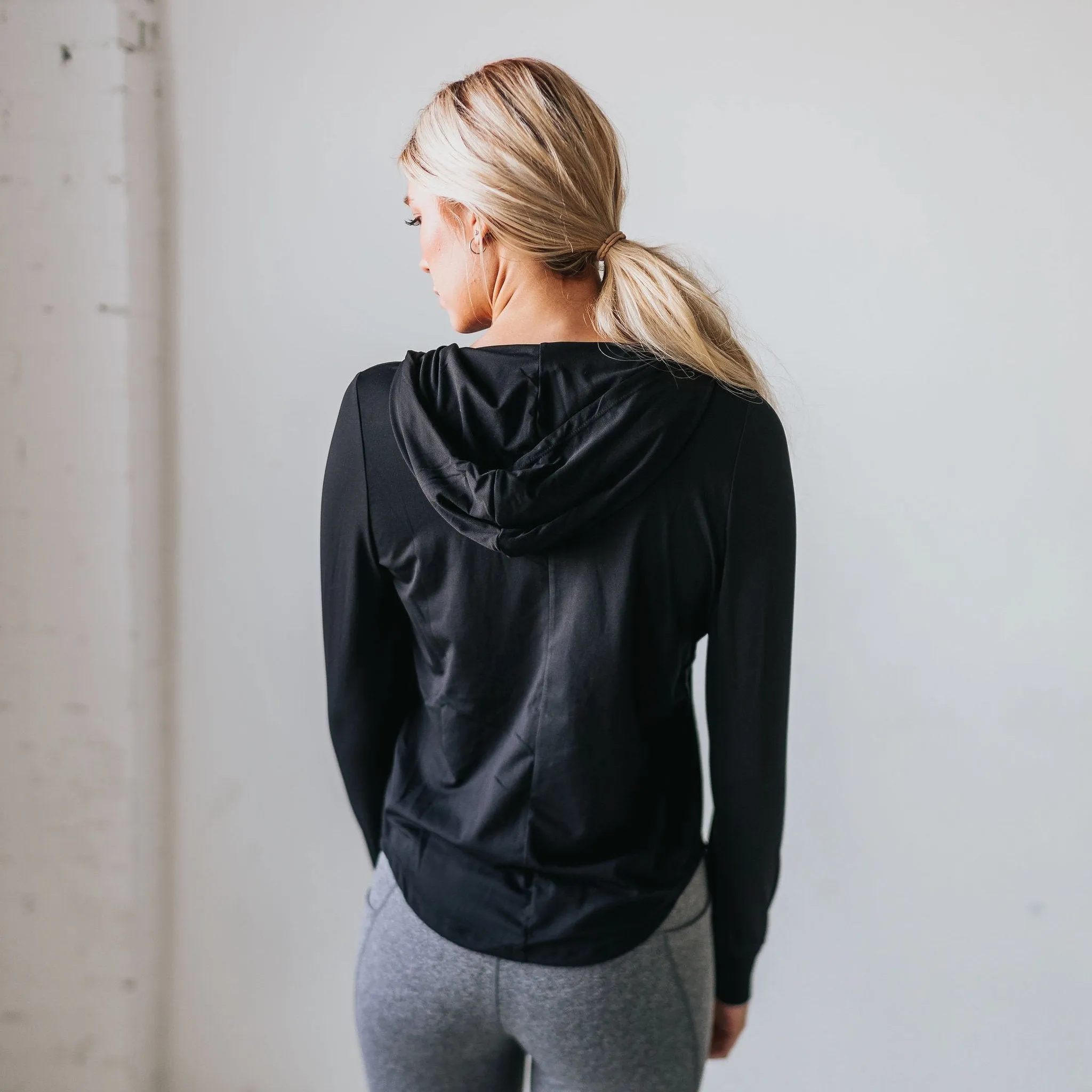Bestie Zip Up Hoodie - Black