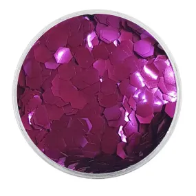 Biodegradable Metallic Purple Glitter - Chunky Hexagons Glitter