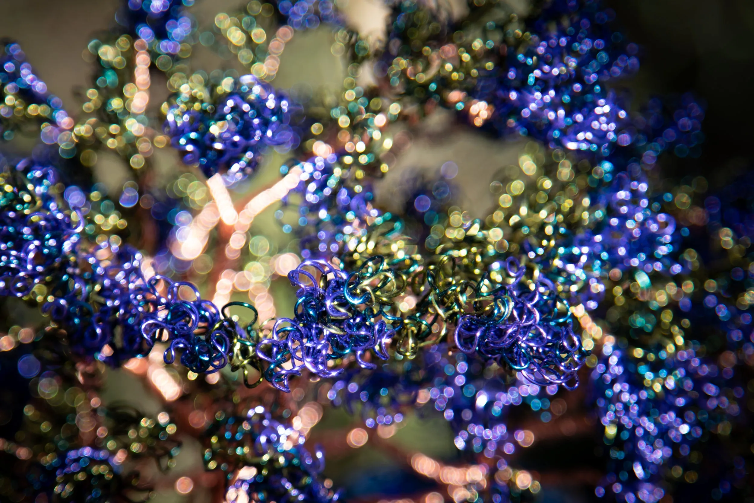 Blue Wisteria Tree with Sapphire Orb