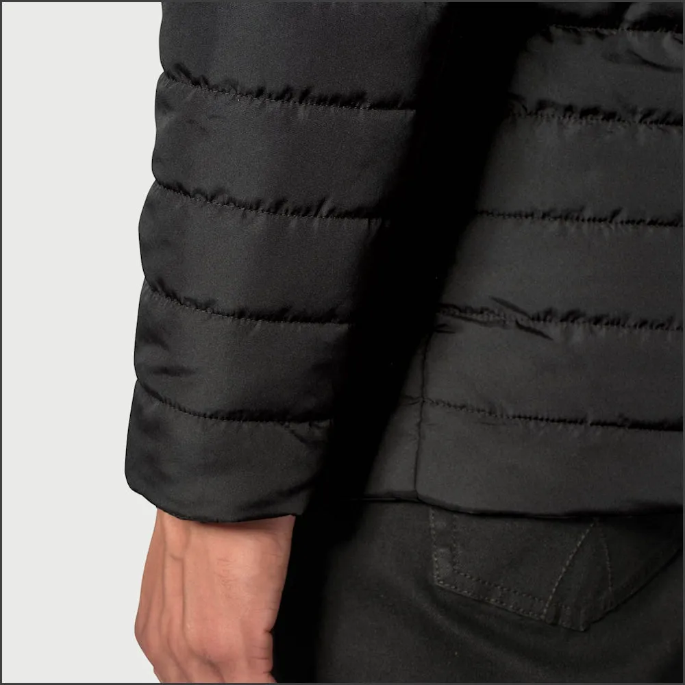 Brook Taverner Orlando Black Quilted Puffer Jacket Casual==