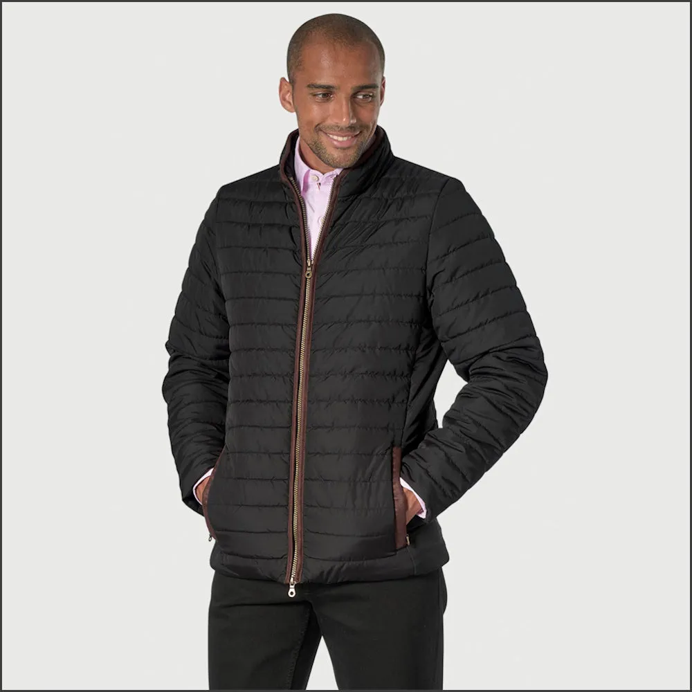 Brook Taverner Orlando Black Quilted Puffer Jacket Casual==