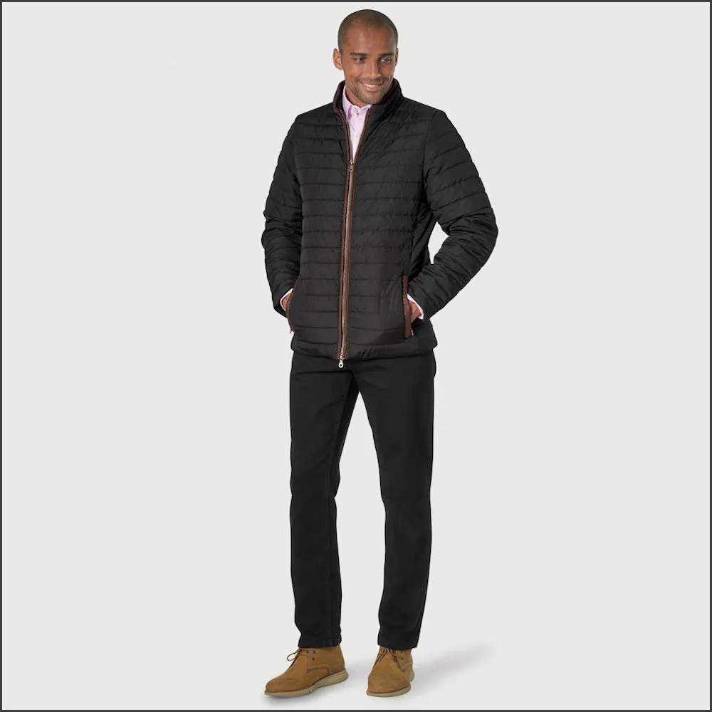 Brook Taverner Orlando Black Quilted Puffer Jacket Casual==