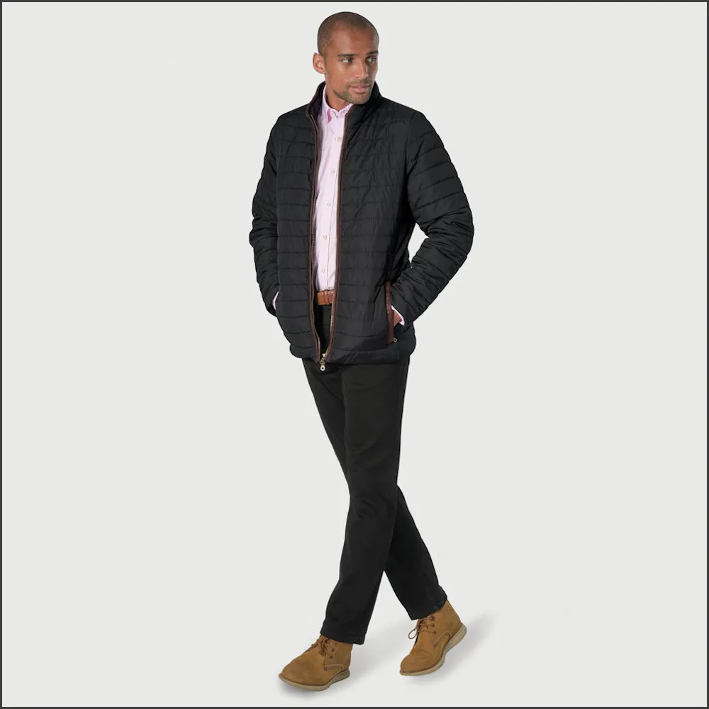 Brook Taverner Orlando Black Quilted Puffer Jacket Casual==