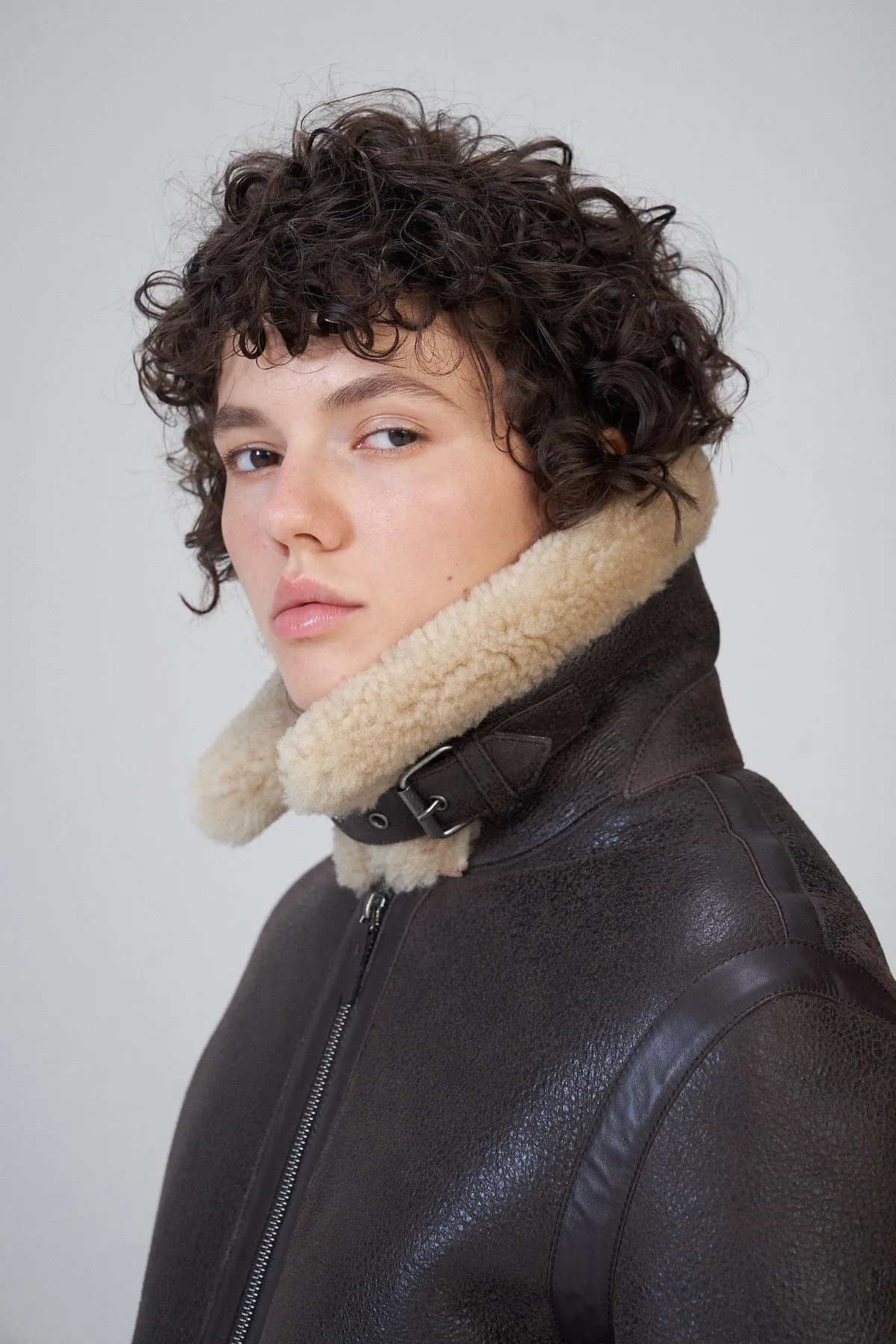 Brown Shearling Jacket