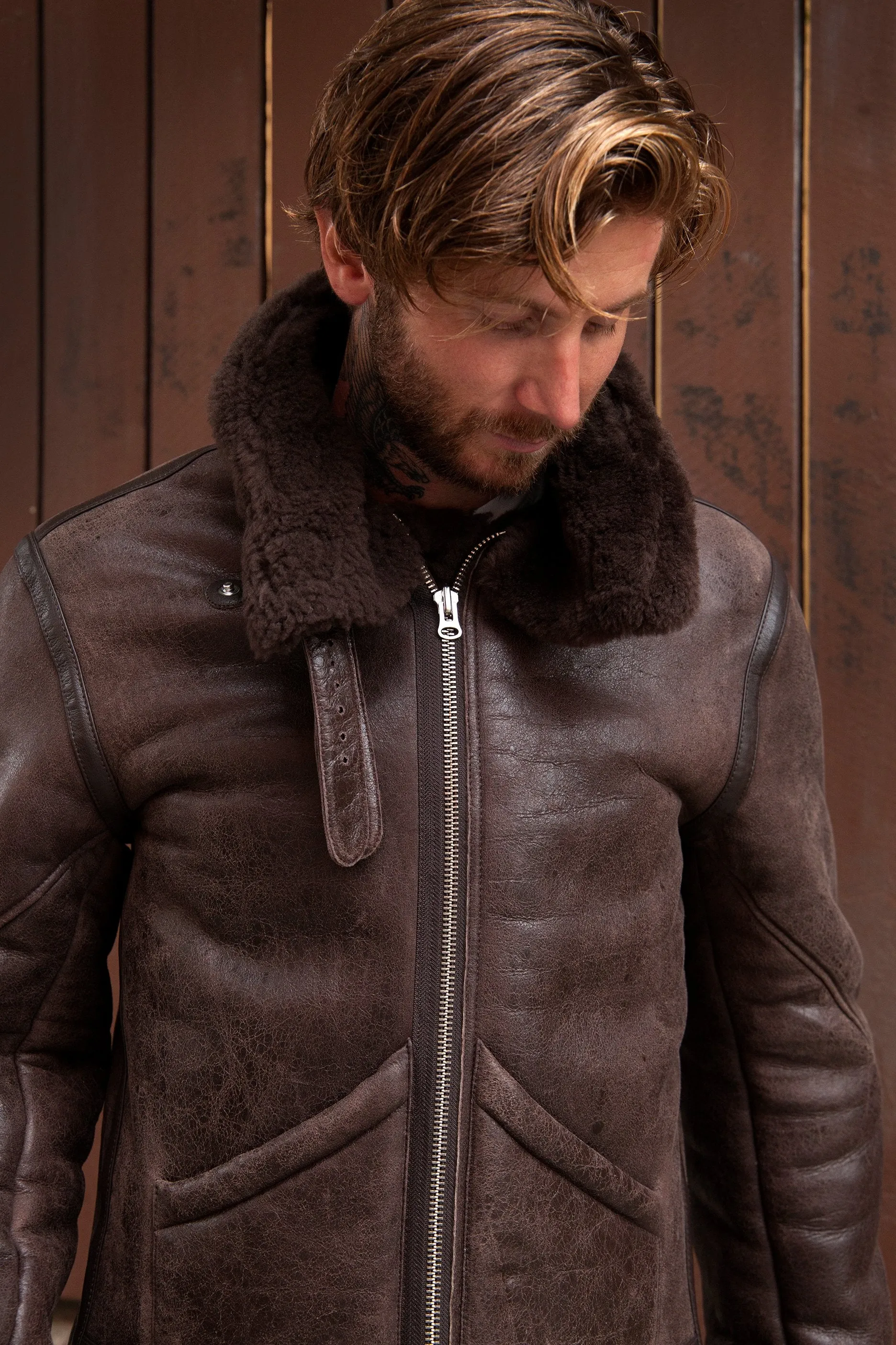 Burt Shearling Brown