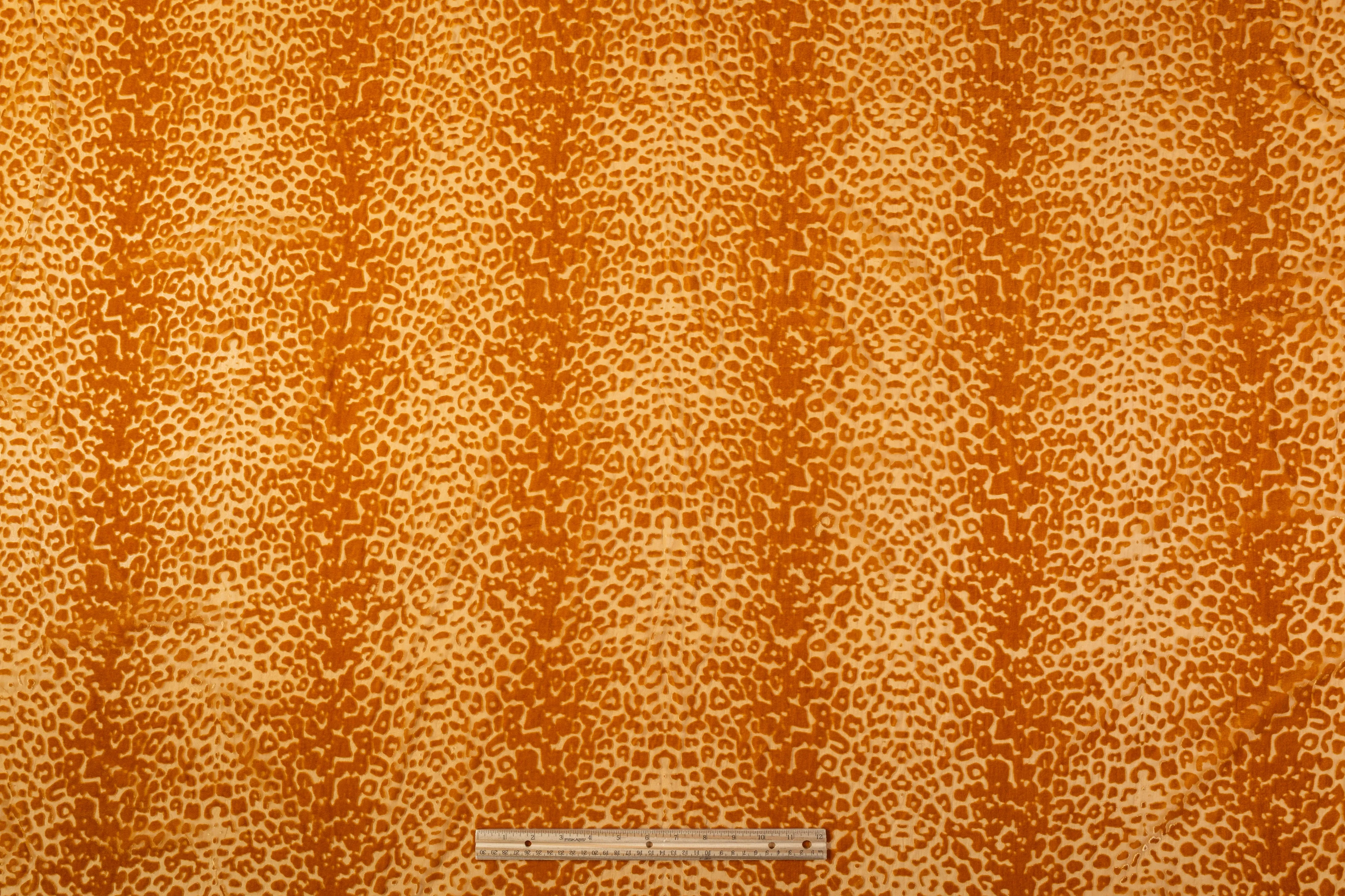 Cheetah Velvet Burnout - Copper