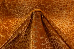 Cheetah Velvet Burnout - Copper