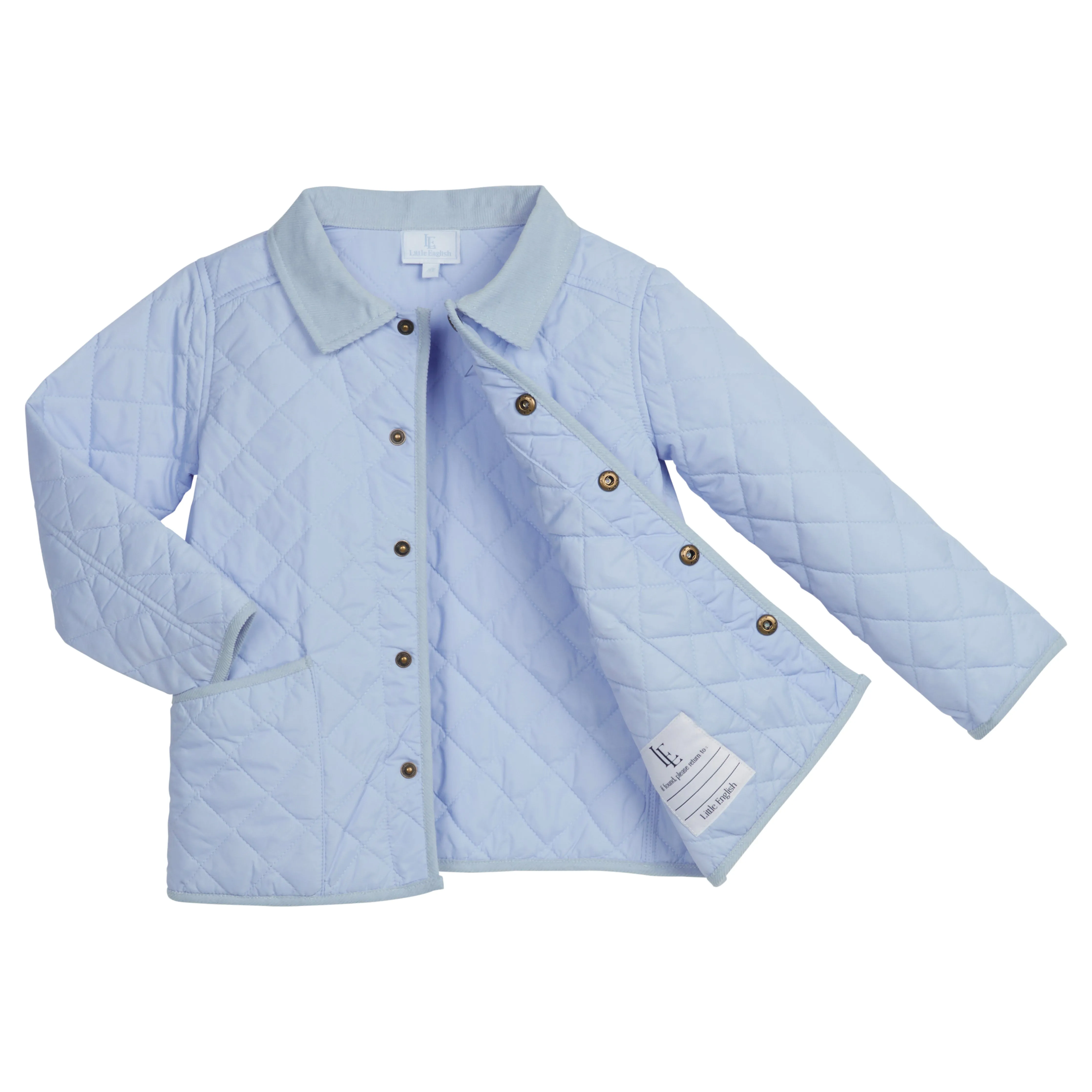 Classic Quilted Jacket - Light Blue