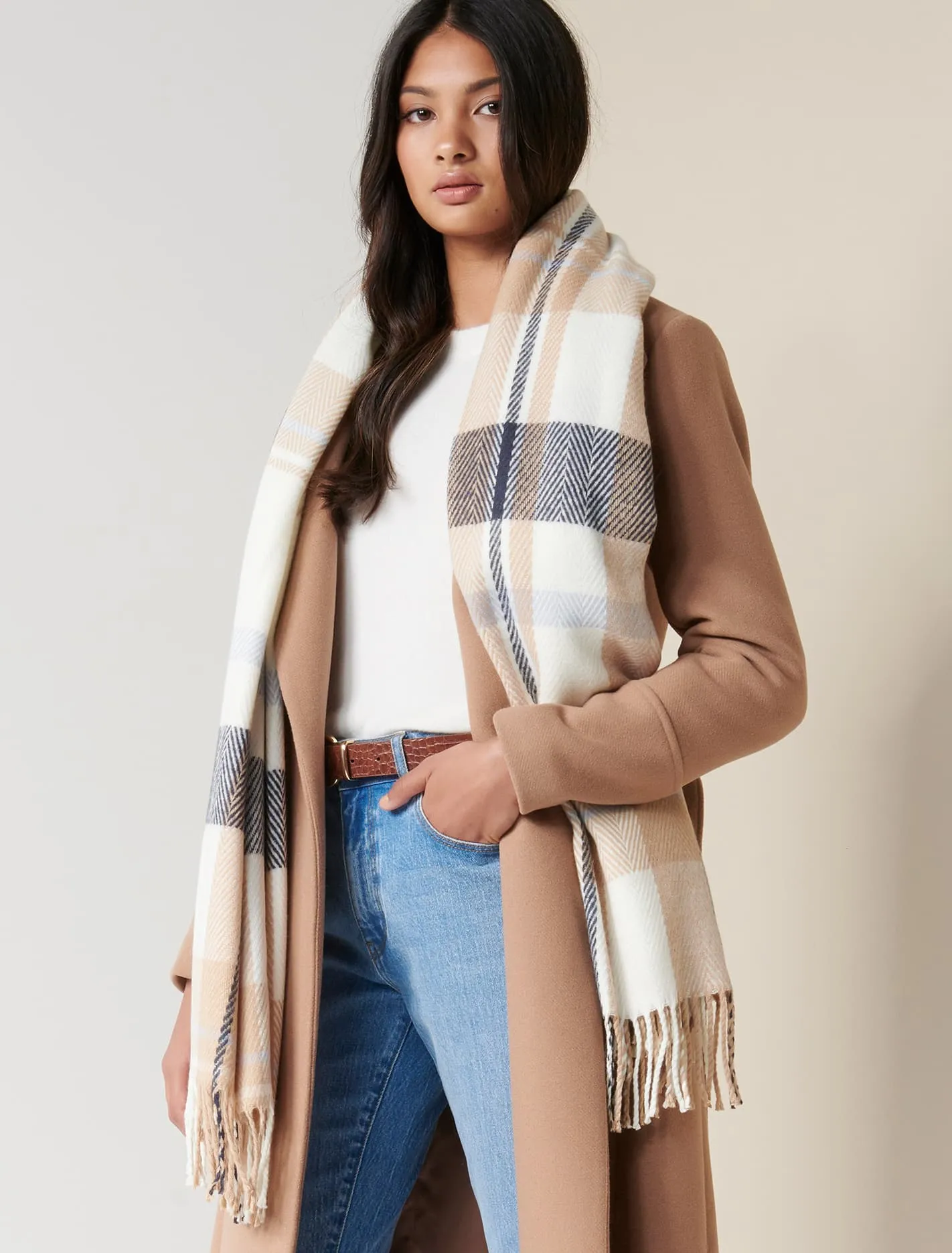 Claudia Check Scarf