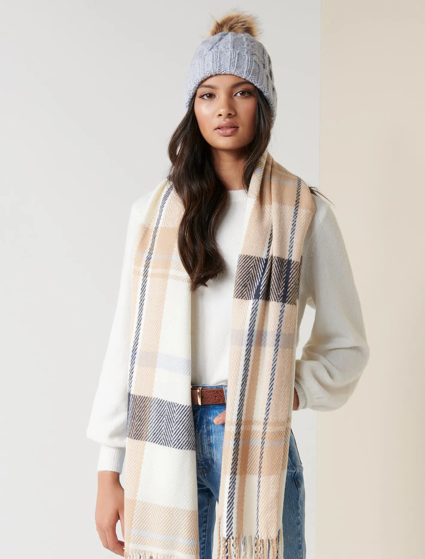 Claudia Check Scarf