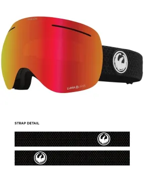 Dragon X1 Snow Goggles 2021 Split / Lumalens Red Ion   Spare Lens