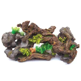 Driftwood With Rock & Plants Centrepiece