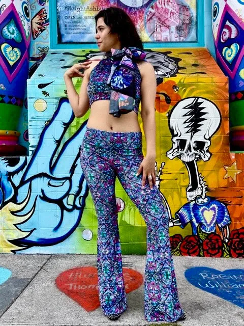 Ellie Paisley Velvet Slim Bells #1