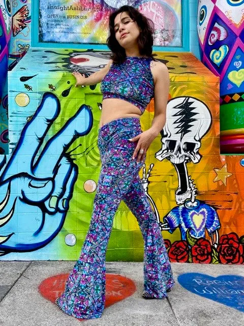 Ellie Paisley Velvet Slim Bells #1