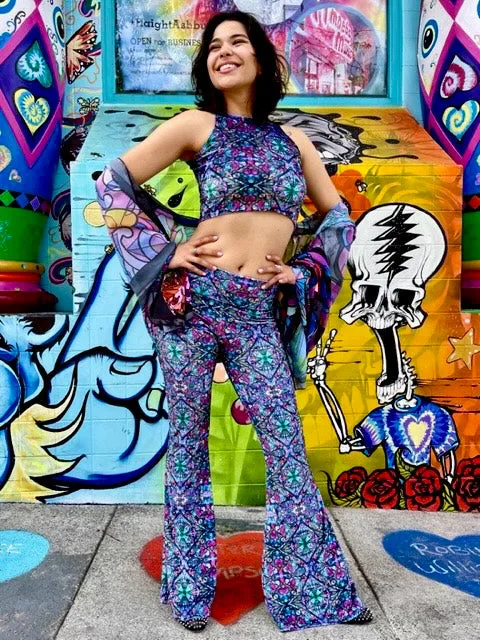 Ellie Paisley Velvet Slim Bells #1
