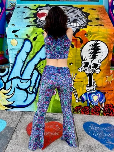 Ellie Paisley Velvet Slim Bells #1