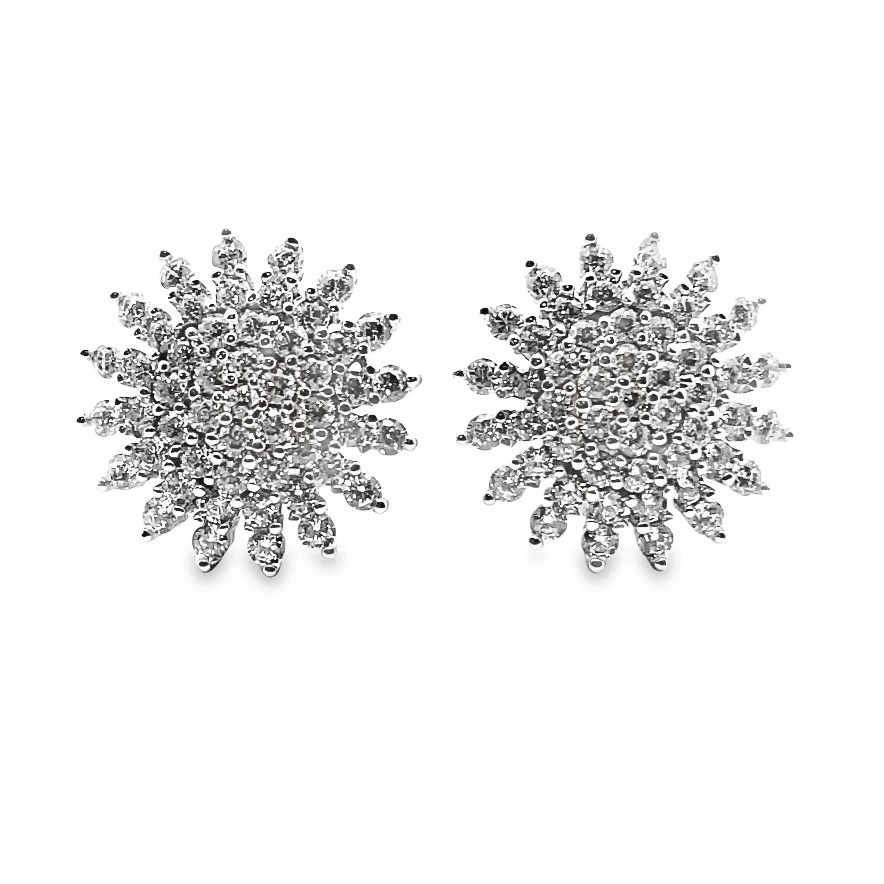 Glamorous Round Stud Earrings