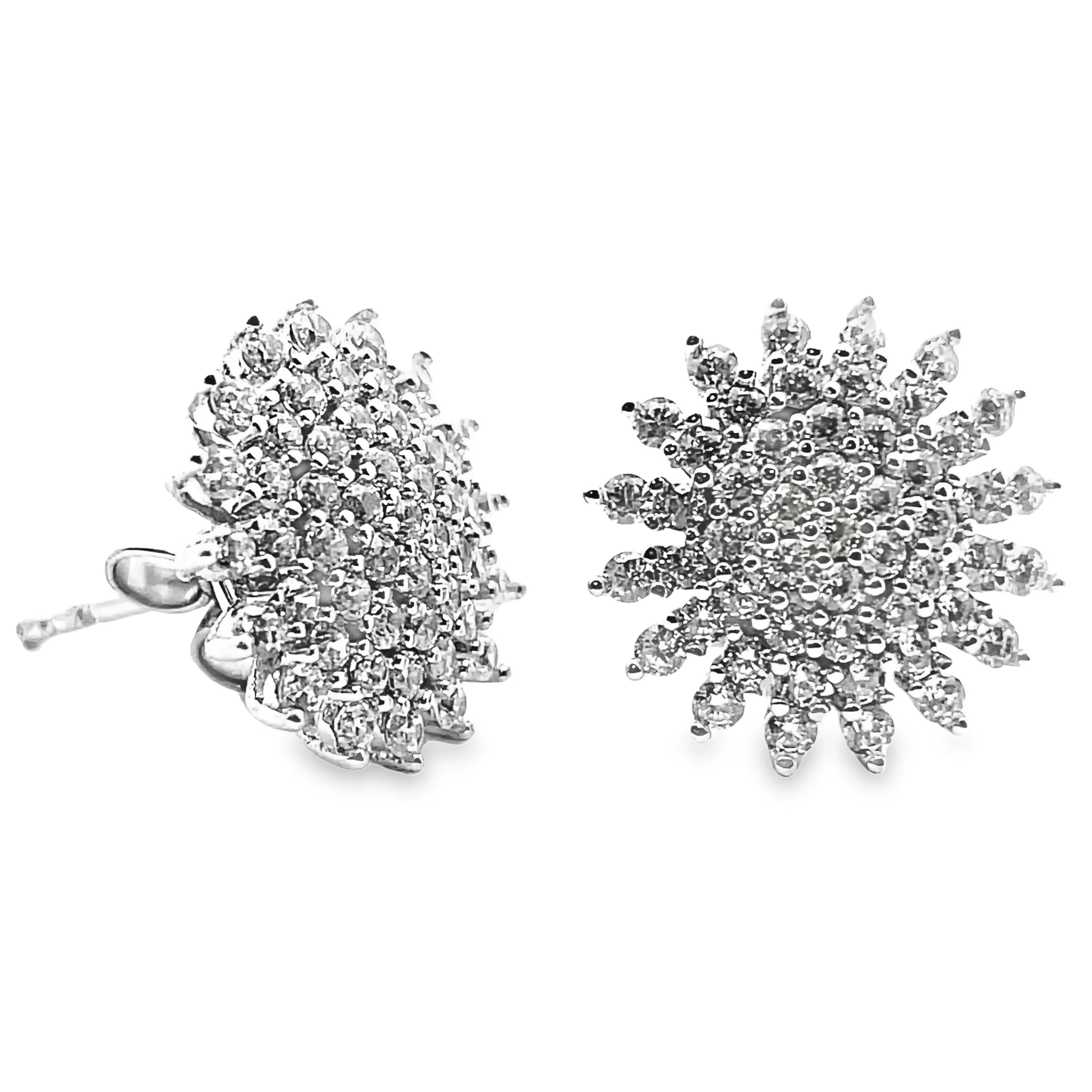 Glamorous Round Stud Earrings