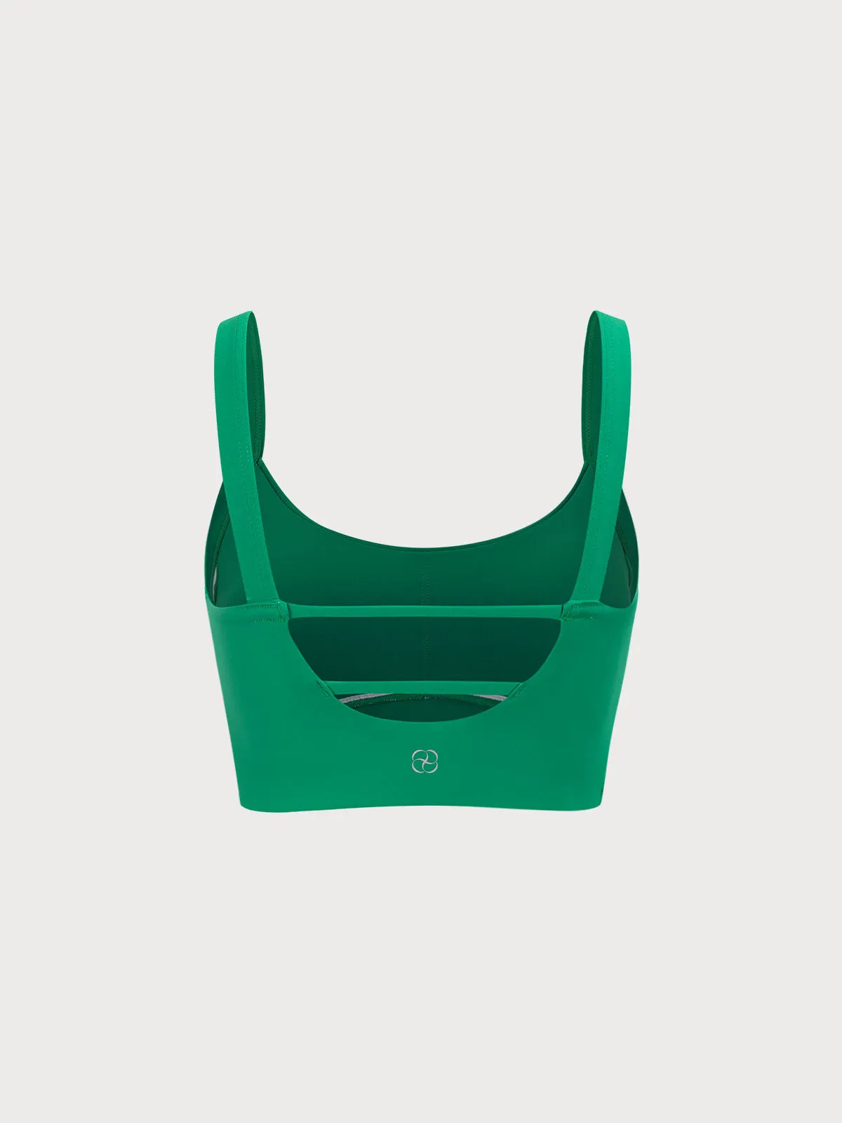 Green Cut Out Lycra® Sports Bra - High Support