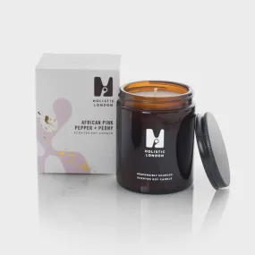 Holistic London African Pink Pepper   Peony Scented Candle