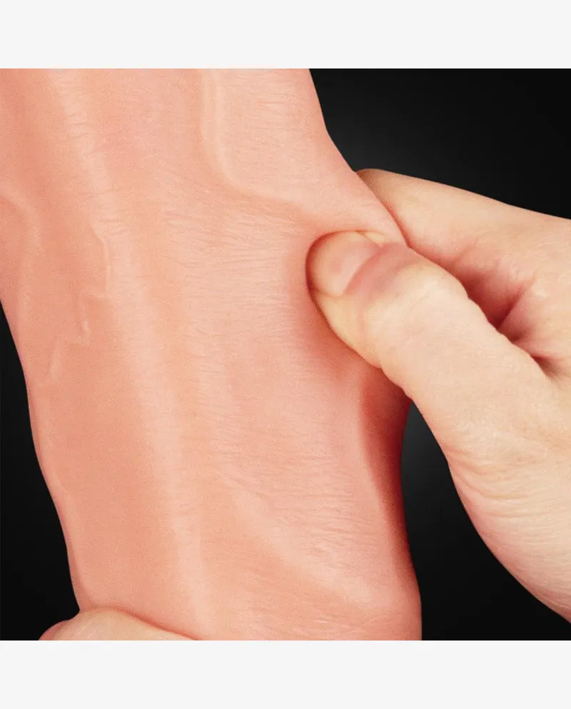 Huge Dual Density Silicone Realistic Dildo with Suction Cup