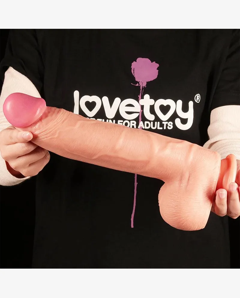 Huge Dual Density Silicone Realistic Dildo with Suction Cup