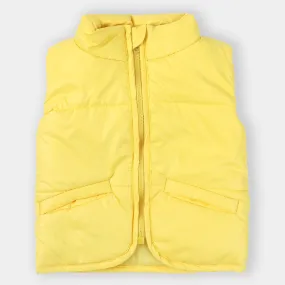 Infant Boys Quilted Jacket Basic S/L-F.Yellow