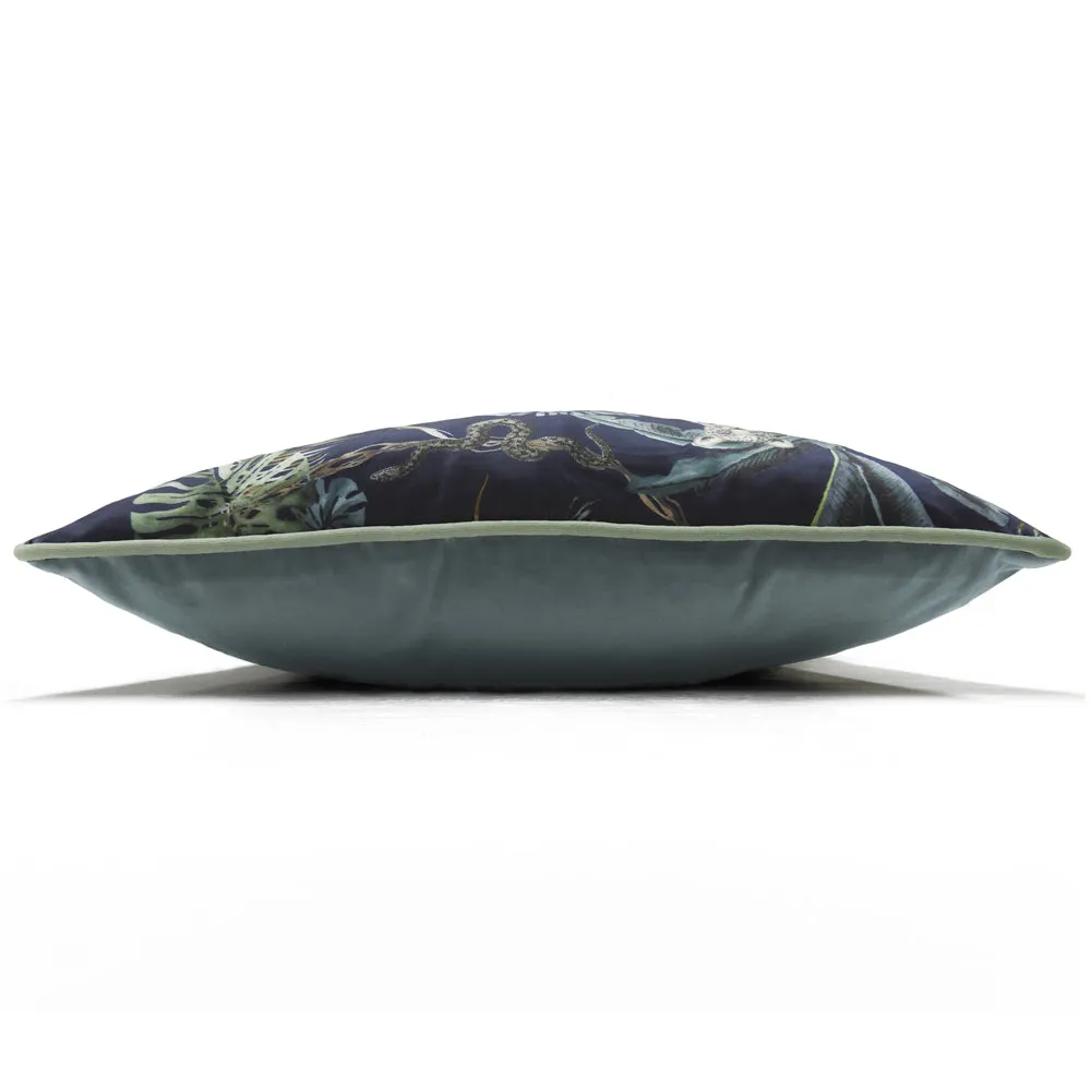 Jungle Leopards Cushion Petrol