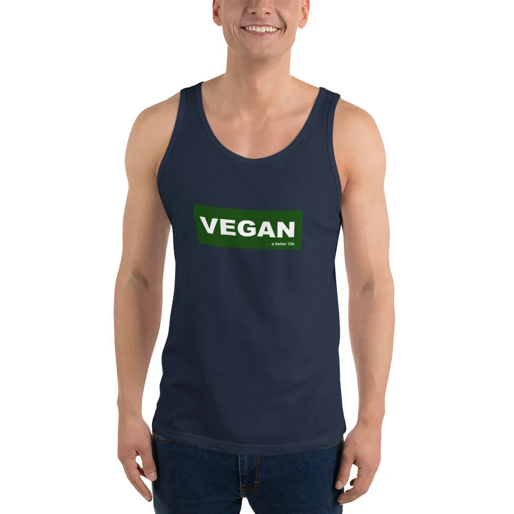 Loud Vegan Green Vegan Unisex Tank Top