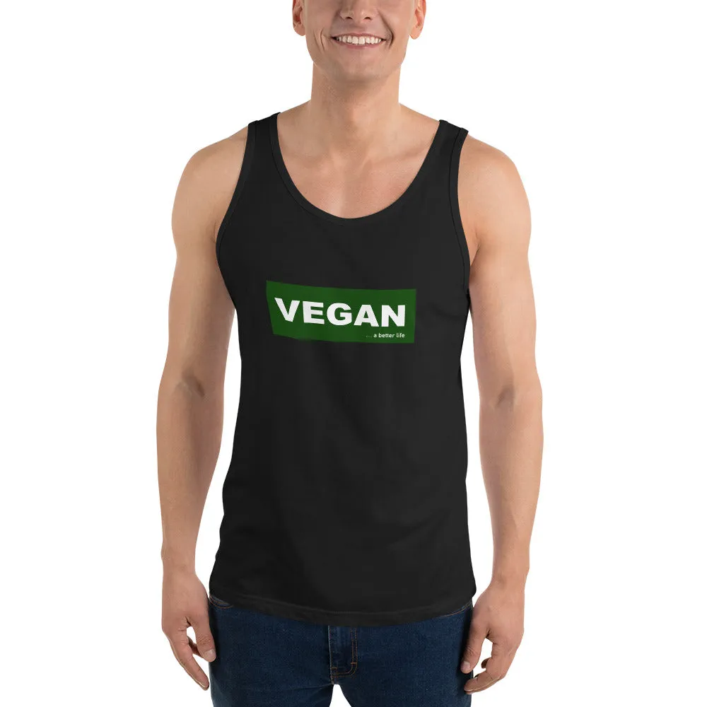 Loud Vegan Green Vegan Unisex Tank Top