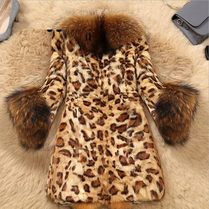 Mid Length Leopard Print Coat by ZsaZsa Rivera